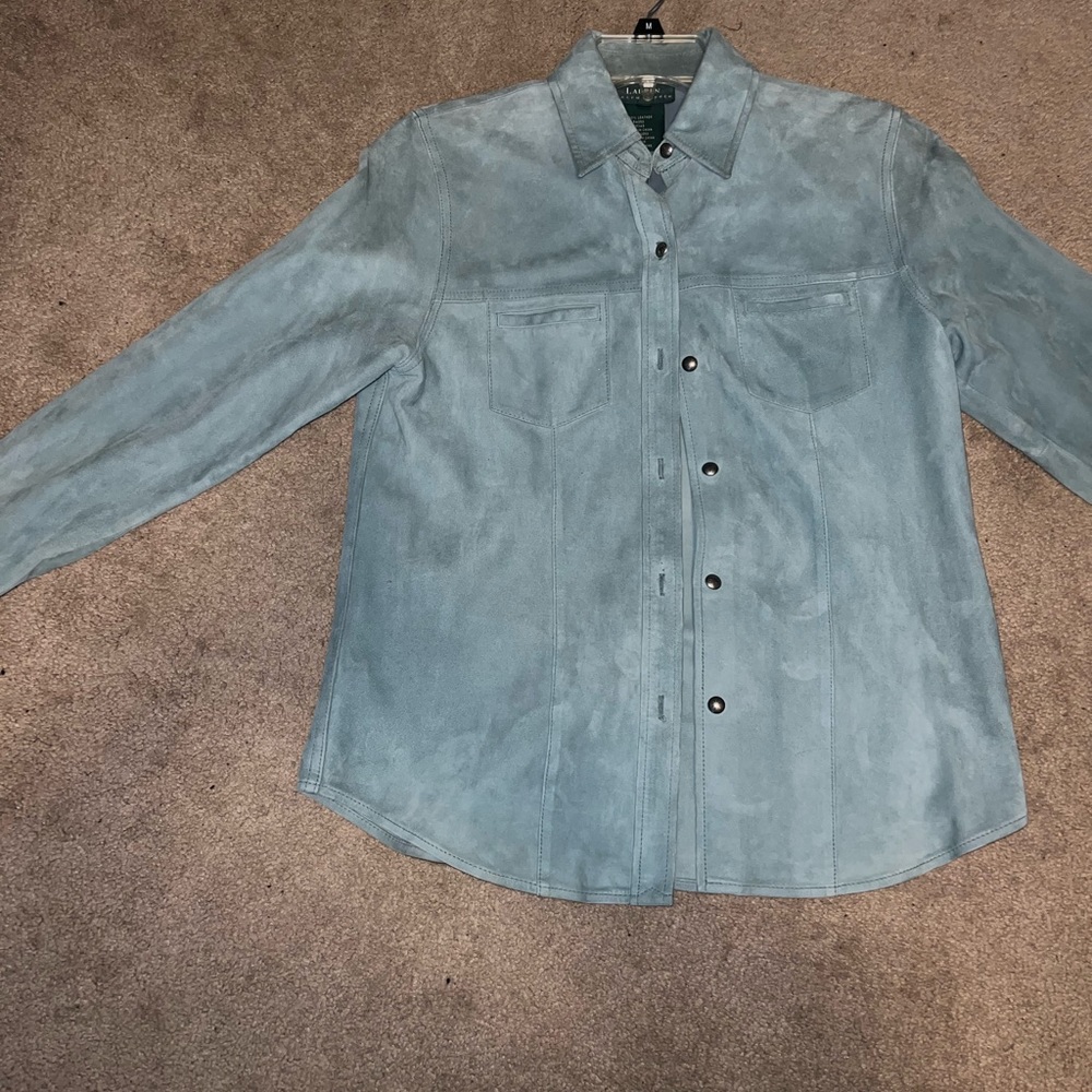 NWOT Vintage Ralph Lauren 100% Suede Leather Shacket